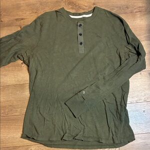 rag & bone Olive Long Sleeve Henley